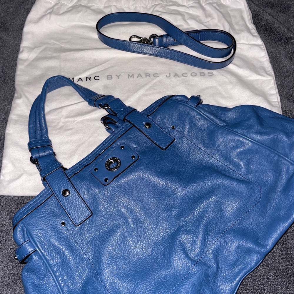 Marc by Marc Jacobs large Turnlock shoulder bag, blue